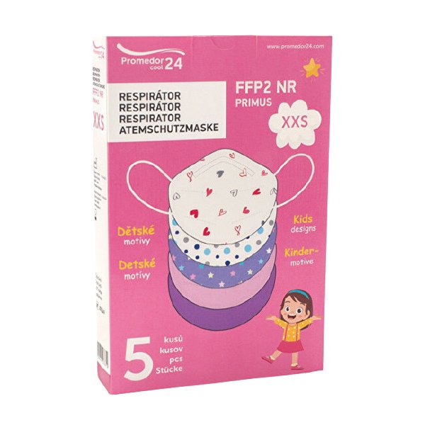 Promedor24 respirátor FFP2 NR XXS dievčenské motív 5 ks od 2,88 € -  Heureka.sk
