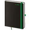 Denný diár A5 Black Green s pútkom, 2026