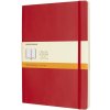 Zápisník MOLESKINE XL, měkké desky, linkovaný, červený (QP621F2)