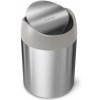 SIMPLEHUMAN Mini odpadkový koš na stůl, 1,5 l, kartáčovaná nerez ocel, CW2084 CW2084
