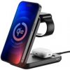 3mk bezdrátová nabíječka - MagRocket 3-in-1, technologie Qi2, 15W, černá 5903108643412