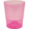 Kinekus Kvetináč plastový, transparentný, 12,5 cm, COUBI ORCHID, ružový