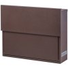 Kovoinoxshop Poštová schránka (410x330x102mm), list: B4 Farba: Hnedá RAL8019