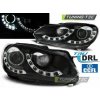 Tuning-tec PREDNÉ SVETLOMETY SINGLE TRUE DRL BLACK pasujú na VW GOLF 6 10.08-12
