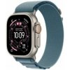 Apple Watch Ultra 3 GPS + Cellular 49mm Natural Titanium Case | Light Blue Alpine Loop - Large