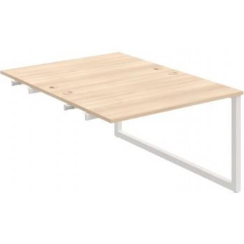HOBIS Pracovný stôl UNI O, k pozdĺ. reťazeniu, 120 x 75,5 x 160 cm,  agát/biela od 499,44 € - Heureka.sk