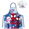 Detská zástera s kuchárskou čiapkou Spiderman Marvel Spidey