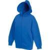 Fruit of the Loom Mikina Classic Kids Jackets kapucí na zip, dětská COT-162045450j2 Královská modrá 152