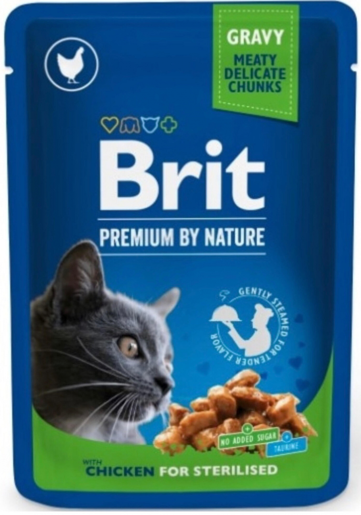 BRIT Premium Cat Chicken Slices for Sterilised 100 g