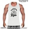 Pánske tielko RANGER® - motív Motorkári 09 Čierna 4XL