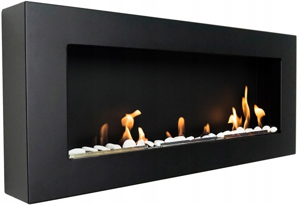 BIO FLAME 90 x 40 x 15 cm čierna