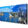 Obraz na plátne Mesto more domy 100x50 cm