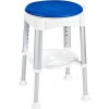 Ridder Stolička otočná, nastavitelná výška, biela/modrá A0050401