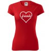 Friends (párové tričko) - Dámske Fantasy športové (dresovina) - S ( Červená )