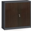 Alfa 3 Zvárané skrine s lamino dverami, 1150 x 1200 x 400 mm, RAL 7016/wenge