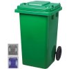 Smetná nádoba ICS GB4 240 l, plastová, šedá, HDPE