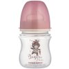 CANPOL BABIES Fľaša so širokým hrdlom Bonjour Paris 120 ml ružová