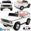 Elektrické autíčko pre deti pickup v štýle FORD BRONCO, dvojmiestne – biela