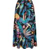 Ladies Viscose Midi Skirt - blackfruity 5XL
