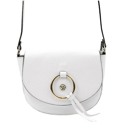 Gregorio Biela elegantná kožená crossbody kabelka L529142