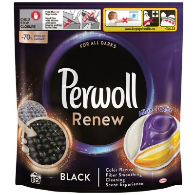 Perwoll pracie kapsuly Renew & Care Caps Black 32 praní