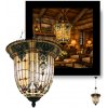 Luxus luster Tiffany závesná lampa BELL Ø41CM 5KG