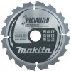 MAKITA Kotúč pílový D 185 x 30 mm na drevo, drevo s klincami (16 TCT zubov) 2.0 mm rez - B-09341