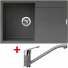 Granitový drez Sinks ULTIMA 790 Titanium + drezová batéria PRONTO GR
