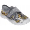 Viggami detské papuče na suchý zips sivé, veľkosť 32