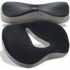 Ortopedický vankúš 4FIZJO na sedenie, pamäťová pena, čierny, tvrdý