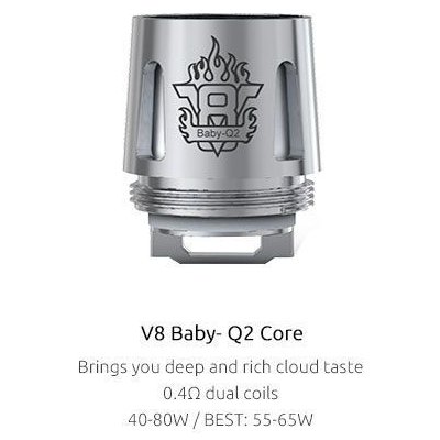 SMOK Q2 CORE žhaviaca hlava TFV8 Baby kanthal 0,4ohm