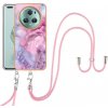 Gumený kryt 2v1 Marble na Honor Magic5 Pro - Pink 013