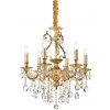 Ideal Lux | Ideal Lux - Krištáľový luster na reťazi GIOCONDA 6xE14/40W/230V pr. 62 cm zlatá | ID060507
