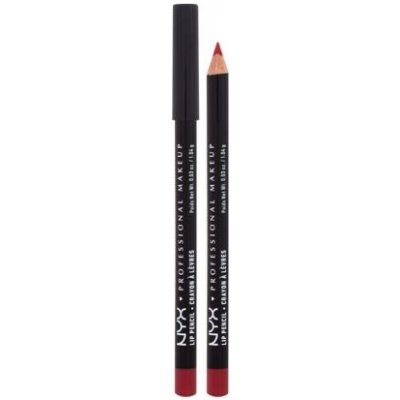 NYX Professional Makeup Slim Lip Pencil krémová a dlouhotrvající ceruzka na pery 817 Hot Red 1 g