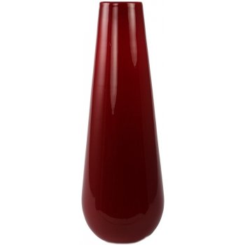 Sklenená váza Luna vínová, 25 cm