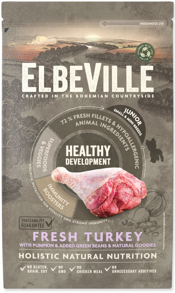 Elbeville Puppy and Junior Mini Fresh Turkey Healthy Development 1,4 kg