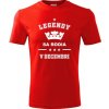 Červené tričko Legendy sa rodia v decembri - darčeky k 60 narodeninám pre mužov XXL
