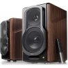 NON Edifier S2000 MKIII Bluetooth Bookshelf Speakers (Pair) - black/brown