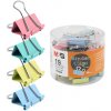 Spinky binder farebné 19mm 40ks 1balenie