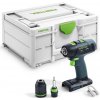FESTOOL Akumulátorový vŕtací skrutkovač T 18+3-Basic 576448