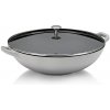 KELA Panvica Wok CALIDO BLACK 36 CM, 4 l, liatina, šedý
