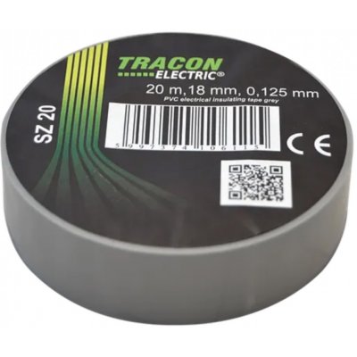 Tracon electric Páska izolačná 18 mm x 20 m sivá