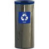 Alda Kôš na triedený odpad Eko 45 l, modré veko – papier, lesklá nehrdzavejúca oceľ