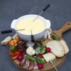 BOŽSKÁ Party biely 0,75 l - keramická sada na fondue