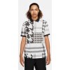 Pánske golfové tričko Nike Slim-Fit Checked S Biela/Čierna