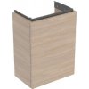 Geberit Acanto - Umývadlová skrinka, 54x39x25 cm, 1 dvierka, pánty L/P, dub 503.001.JH.1