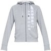 Dámska mikina Under Armour Cotton Fleece WM FZ Steel Light Heather / White / White - S