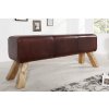 LuxD Dizajnová lavica Horse 120 cm pravá koža