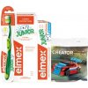 Elmex Junior zubná pasta 50 ml + zubná kefka + ústna voda 400 ml + stavebnica darčeková sada