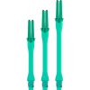 Násadky na šípky L-Style Locked Slim, smaragdovo zelené, 44mm
